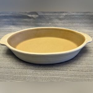 PAMPERED CHEF Small Oval Baking Dish 9.5x6” Family Heritage Stoneware 060603